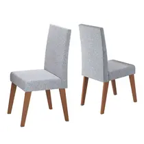 Conjunto de 2 Cadeiras Estofadas Linho Viero Milão