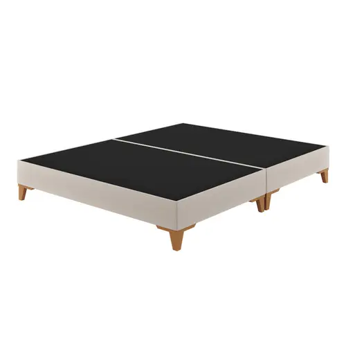 Base para Cama Box Queen Vian Atuale Rustico 158x198x31cm - Palha