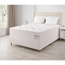 Cama Box Casal Vian Choose Prime 138x188x68cm Molas Ensacadas - Creme