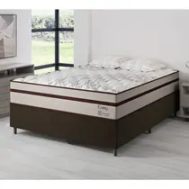 Cama Box Casal Vian Easy Classic 138x188x71cm Molas Ensacadas - Marrom
