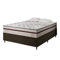 Cama Box Casal Vian Easy Classic 138x188x71cm Molas Ensacadas - Marrom