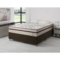Cama Box Casal Vian Easy Classic 138x188x71cm Molas Ensacadas - Marrom