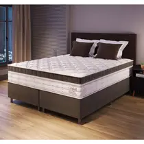 Cama Box Queen Vian Great Prime 158x198x74cm Molas Ensacadas - Cappucino
