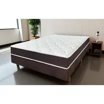 Cama Box Casal Cristalflex Flash Dubai 138x188x58cm Molas Ensacadas – Bordo