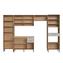 Cozinha Completa 13 Portas 3 Gavetas Delmarco Jade - Freijó/Arenas