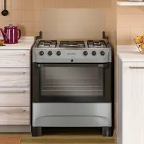 Fogão 5 Bocas Mueller MFI5BB com Mesa de Inox e Acendimento Automático Branco - Bivolt