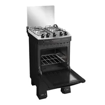 Fogão 4 Bocas Mueller MFI4BF com Mesa de Inox e Acendimento Automático Preto Fosco - Bivolt