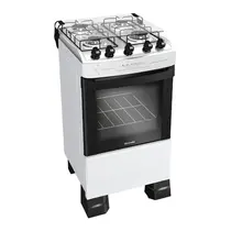 Fogão 4 Bocas Mueller MFI4BF com Mesa de Inox e Acendimento Automático Branco - Bivolt