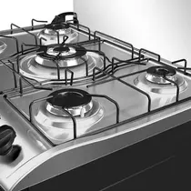 Fogão 5 Bocas Mueller MFI5BF com Mesa de Inox e Acendimento Automático Preto Fosco - Bivolt