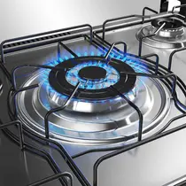 Fogão 5 Bocas Mueller MFI5BF com Mesa de Inox e Acendimento Automático Preto Fosco - Bivolt