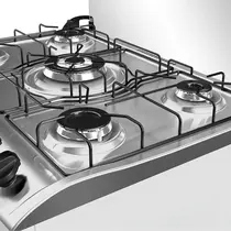 Fogão 5 Bocas Mueller MFI5BF com Mesa de Inox e Acendimento Automático Branco - Bivolt