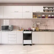 Fogão 4 Bocas Mueller MFV4BB com Mesa de Vidro e Acendimento Automático Branco - Bivolt