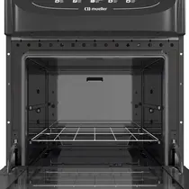 Fogão 4 Bocas Mueller MFV4BB com Mesa de Vidro e Acendimento Automático Preto Fosco - Bivolt