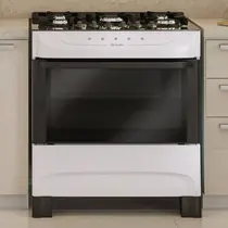 Fogão 5 Bocas Mueller MFV5BB com Mesa de Vidro e Acendimento Automático Branco - Bivolt