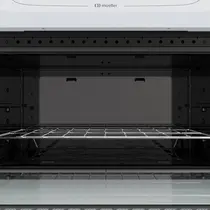 Fogão 5 Bocas Mueller MFV5BB com Mesa de Vidro e Acendimento Automático Branco - Bivolt