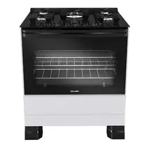 Fogão 5 Bocas Mueller MFV5BF com Mesa de Vidro e Tripla Chama Branco - Bivolt