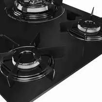 Cooktop 5 Bocas a Gás Mueller MCG5BC com Mesa de Vidro e Acendimento Superautomático Preto - Bivolt