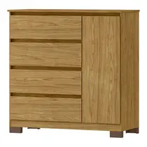 Cômoda 4 Gavetas 1 Porta MX Móveis Vega