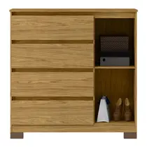 Cômoda 4 Gavetas 1 Porta MX Móveis Vega