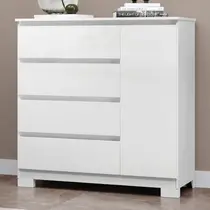 Cômoda 4 Gavetas 1 Porta MX Móveis Vega