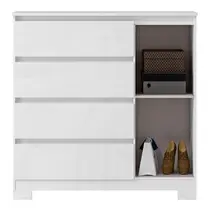 Cômoda 4 Gavetas 1 Porta MX Móveis Vega