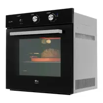 Forno de Embutir Fischer a Gás Infinity 78 Litros Preto