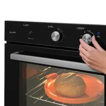 Forno de Embutir Fischer a Gás Infinity 78 Litros Preto