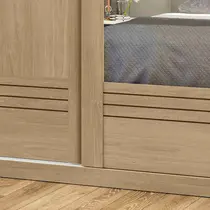 Guarda Roupa Solteiro com Espelho 2 Portas de Correr 4 Gavetas 100% MDF MX Móveis Tripoli