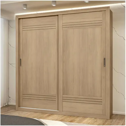 Guarda Roupa Solteiro 2 Portas de Correr 4 Gavetas 100% MDF MX Móveis Tripoli