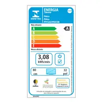 Smart TV 32” Philco LED HD PTV32G7PR2CGB Roku TV com Comando de Voz 2 HDMI 1 USB