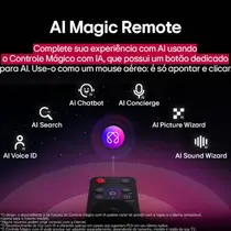 Smart TV 4K 55” LG LED UHD 55UA8550PSA Processador a7 AI Processor 4K Gen8 com Comando de Voz 3 HDMI 1 USB