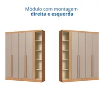 Guarda Roupa Modulado 4 Portas 2 Gavetas Castro Infinity+ 3940A