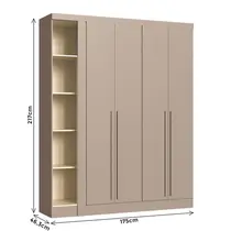 Guarda Roupa Modulado 4 Portas 2 Gavetas Castro Infinity+ 3940A