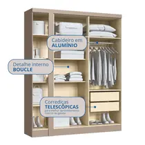 Guarda Roupa Modulado 4 Portas 2 Gavetas Castro Infinity+ 3940A