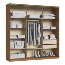 Guarda-Roupa Casal 2 Portas de Correr 2 Gavetas Castro Master New 0626A Flex