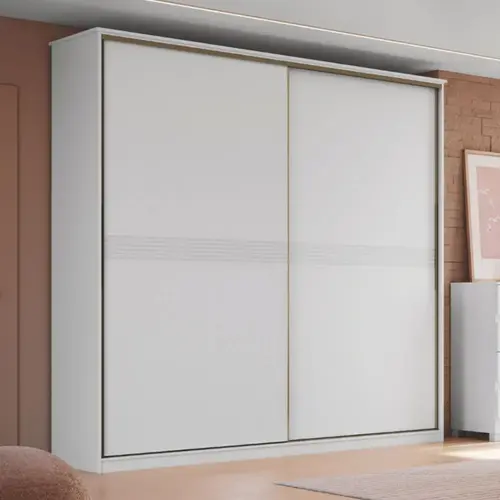 Guarda-Roupa Casal 2 Portas de Correr 2 Gavetas Castro Master New 0626A