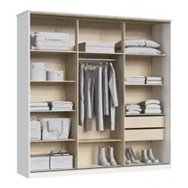 Guarda-Roupa Casal 2 Portas de Correr 2 Gavetas Castro Master New 0626A