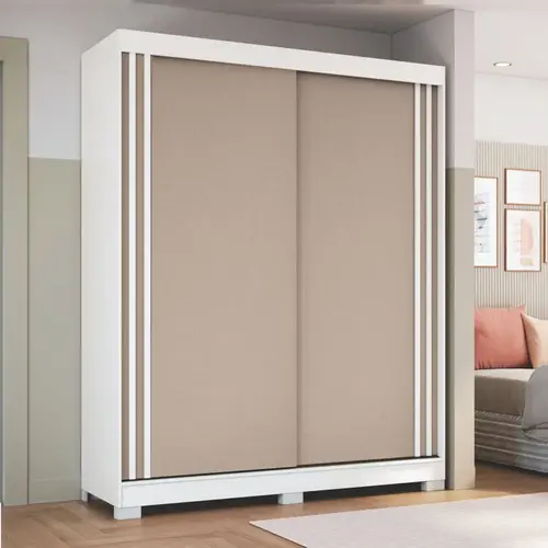 Guarda-Roupa Casal 2 Portas de Correr 2 Gavetas Castro Rudá 0634A Flex