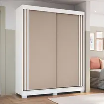 Guarda-Roupa Casal 2 Portas de Correr 2 Gavetas Castro Rudá 0634A Flex