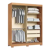 Guarda-Roupa Casal 2 Portas de Correr 2 Gavetas Castro Rudá 0634A Flex