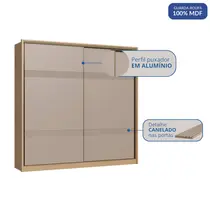Guarda-Roupa Casal 2 Portas de Correr 4 Gavetas 100% MDF Castro Coliseu 0922M