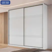 Guarda-Roupa Casal 2 Portas de Correr 4 Gavetas 100% MDF Castro Coliseu 0922M