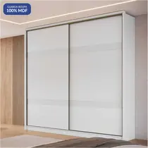 Guarda-Roupa Casal 2 Portas de Correr 4 Gavetas 100% MDF Castro Coliseu 0922M