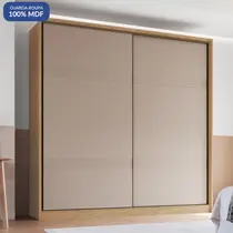 Guarda-Roupa Casal 2 Portas de Correr 4 Gavetas 100% MDF Castro Coliseu 0922M