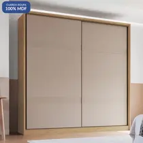 Guarda-Roupa Casal 2 Portas de Correr 4 Gavetas 100% MDF Castro Coliseu 0922M