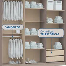Guarda-Roupa Casal 6 Portas 2 Gavetas Castro Sonata 3272A