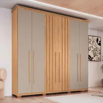 Guarda-Roupa Casal 6 Portas 3 Gavetas Castro Vienna 3388A