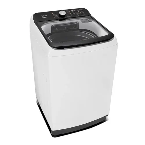 Lavadora de Roupa Midea 15kg Wave Agitador MA512W150A com Reuso de Água e Sensor de Peso Branco