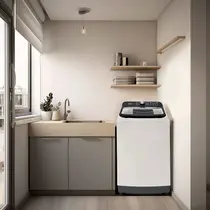 Lavadora de Roupa Midea 15kg Wave Agitador MA512W150A com Reuso de Água e Sensor de Peso Branco