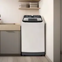 Lavadora de Roupa Midea 15kg Wave Agitador MA512W150A com Reuso de Água e Sensor de Peso Branco